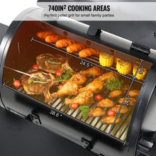 Load image into Gallery viewer, 53&quot; Heavy Duty Portable Wood Pellet BBQ Grill With Cart (SAK93641)