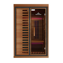 Load image into Gallery viewer, Peak Saunas Fuji 2-Person Full Spectrum Infrared Sauna with XL Medical-Grade Red Light Therapy &amp; Smart WiFi App Control
