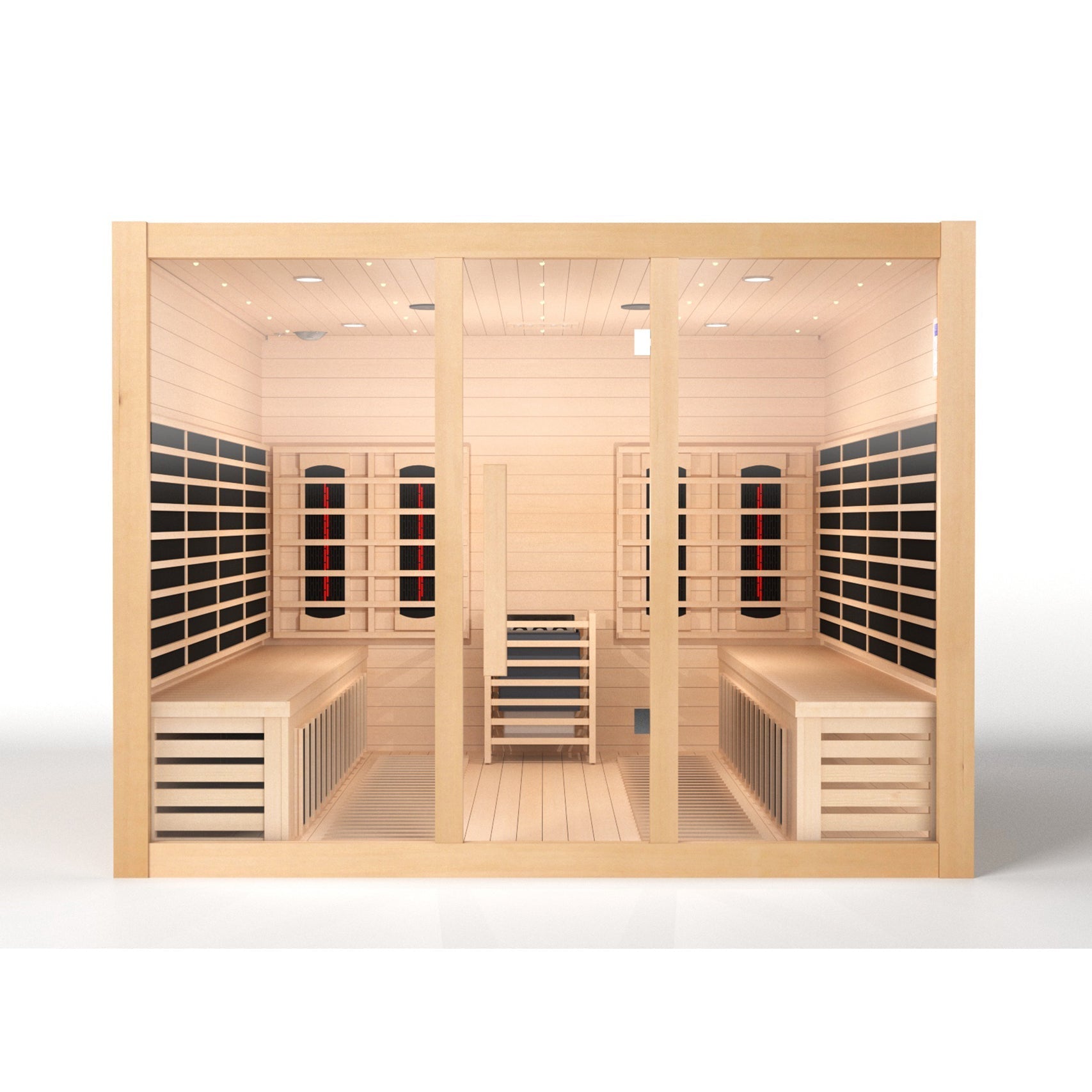 SAUNA EVOLUTION®  Big Size Canadian Solid Wood Infrared and Steam Hybrid Dual system 06