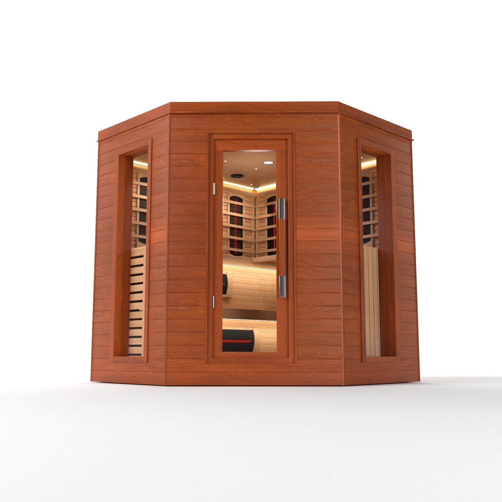 SAUNA EVOLUTION®  Indoor Luxury Cabin Corner Sauna Luna - 1