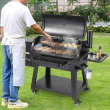 Load image into Gallery viewer, 62&quot; Heavy Duty Portable Wood Pellet BBQ Grill With Cart (SAK91308)
