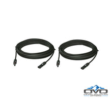 Load image into Gallery viewer, Solar Panel 10AWG MC4 Cables - 1 Pair - 20 Feet Black + 20 Feet Black
