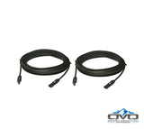 Solar Panel 10AWG MC4 Cables - 1 Pair - 20 Feet Black + 20 Feet Black