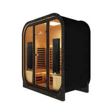 Load image into Gallery viewer, Peak Saunas El Capitan 4-Person Outdoor Full Spectrum Infrared Sauna with XL Medical-Grade Red Light Therapy and Smart WiFi App Control