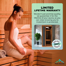 Load image into Gallery viewer, Peak Saunas Aspen Luxury 1-Person FAR Infrared Sauna with Smart WiFi App Control