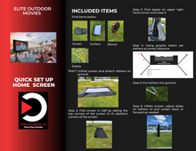 Load image into Gallery viewer, Elite Outdoor Movies 17&#39; Home Outdoor Cinema System
