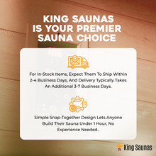 Load image into Gallery viewer, The Crown 2-Person Luxury Full Spectrum Infrared Sauna with Smart WiFi App Control