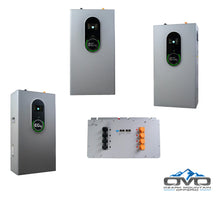 Load image into Gallery viewer, 30KW Complete Offgrid Solar Kit + EG4 18kPV + 2x 14.3KW 48V EG4 Lithium Indoor Wall Battery + 30.8KW Solar with Roof Mounting Rails and Wiring