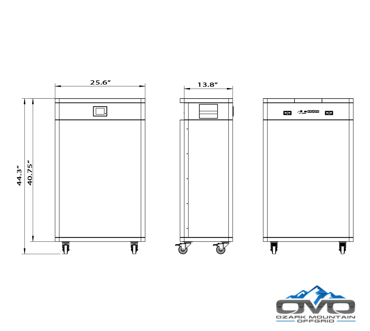 45KW Complete Offgrid Solar Kit + 3x 15K Sol-Ark Inverter + 2x 32kWh OMO 48V Freedom Series Lithium Battery +45.1KW Solar with Ground Mount and Wiring