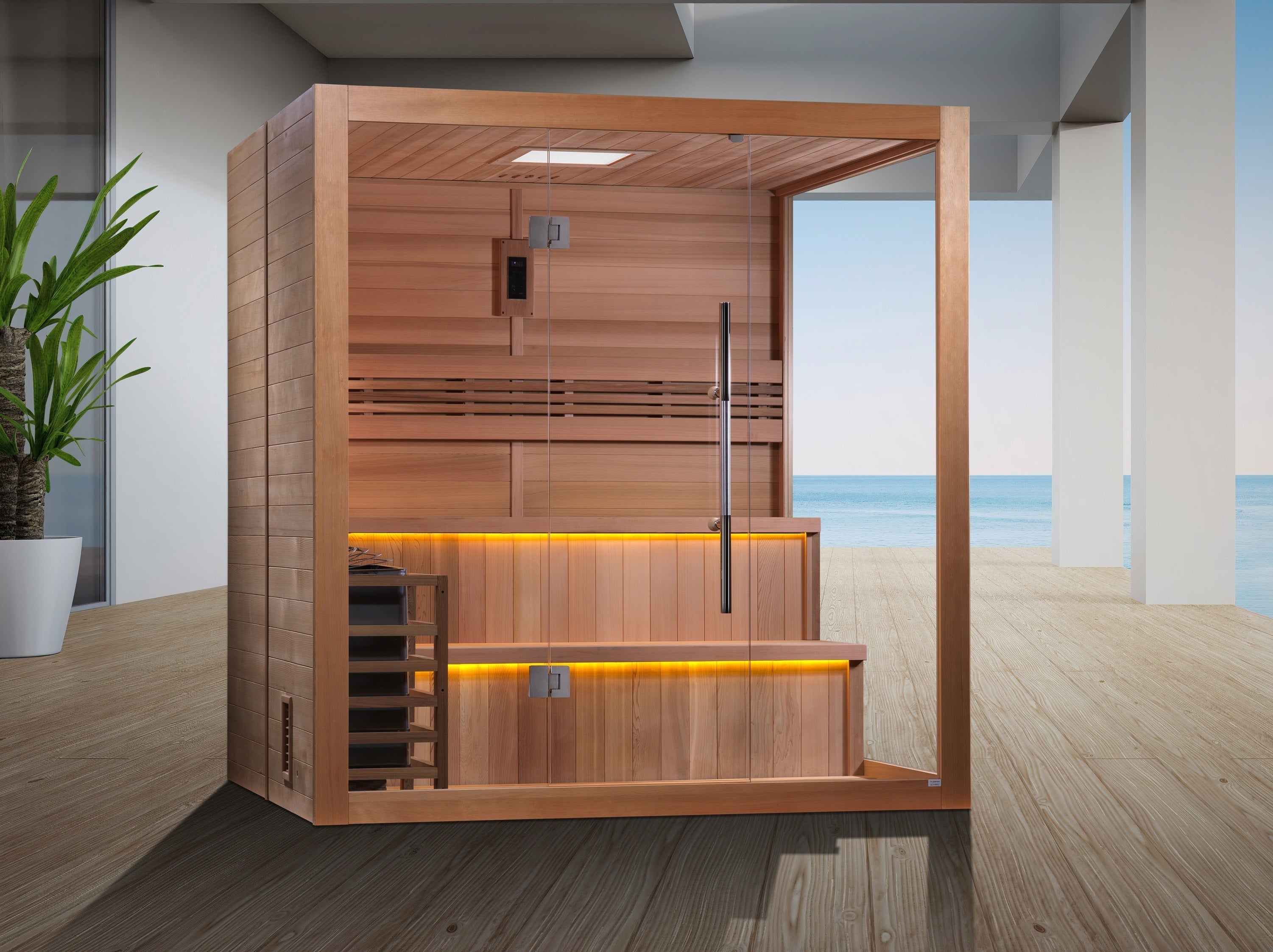 SAUNA EVOLUTION® 4-6 Person Sauna Modern Relax 6