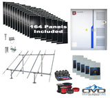 90KW Solar Battery EVO Grizzly Commercial 3-Phase Energy Storage Cabinet 207kWh Battery + 66K Inverter + 90KW Solar Array