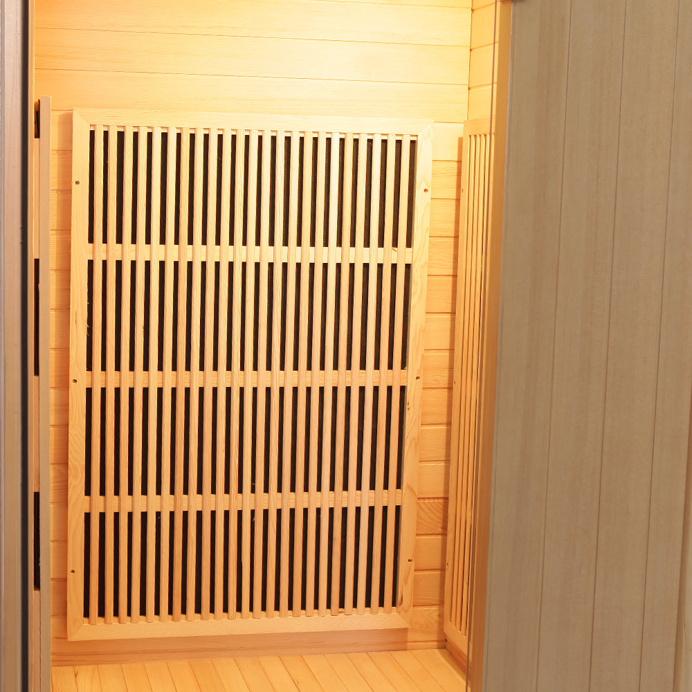 SAUNA EVOLUTION®  Indoor Carbon Heaters Glass Door Sauna Room Far Infrared 09