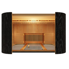 Load image into Gallery viewer, Peak Saunas El Capitan 4-Person Outdoor Full Spectrum Infrared Sauna with XL Medical-Grade Red Light Therapy and Smart WiFi App Control