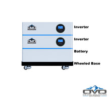 Load image into Gallery viewer, 11KW OMO All-In-One Customizable Stacking Inverter/Battery System 120/240 11000W Total Inverter Output + 5.12K Lithium Battery + 11KW Solar Roof Mount