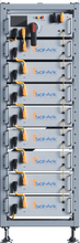 Load image into Gallery viewer, Commercial 120KW Solar Array - 3 Phase 208V Solar Kit + 4x 30K 208V Sol-Ark Inverter + 4x 40KW Sol-Ark INDOOR Lithium Battery +118.8KW Solar with Ground Mount and Wiring