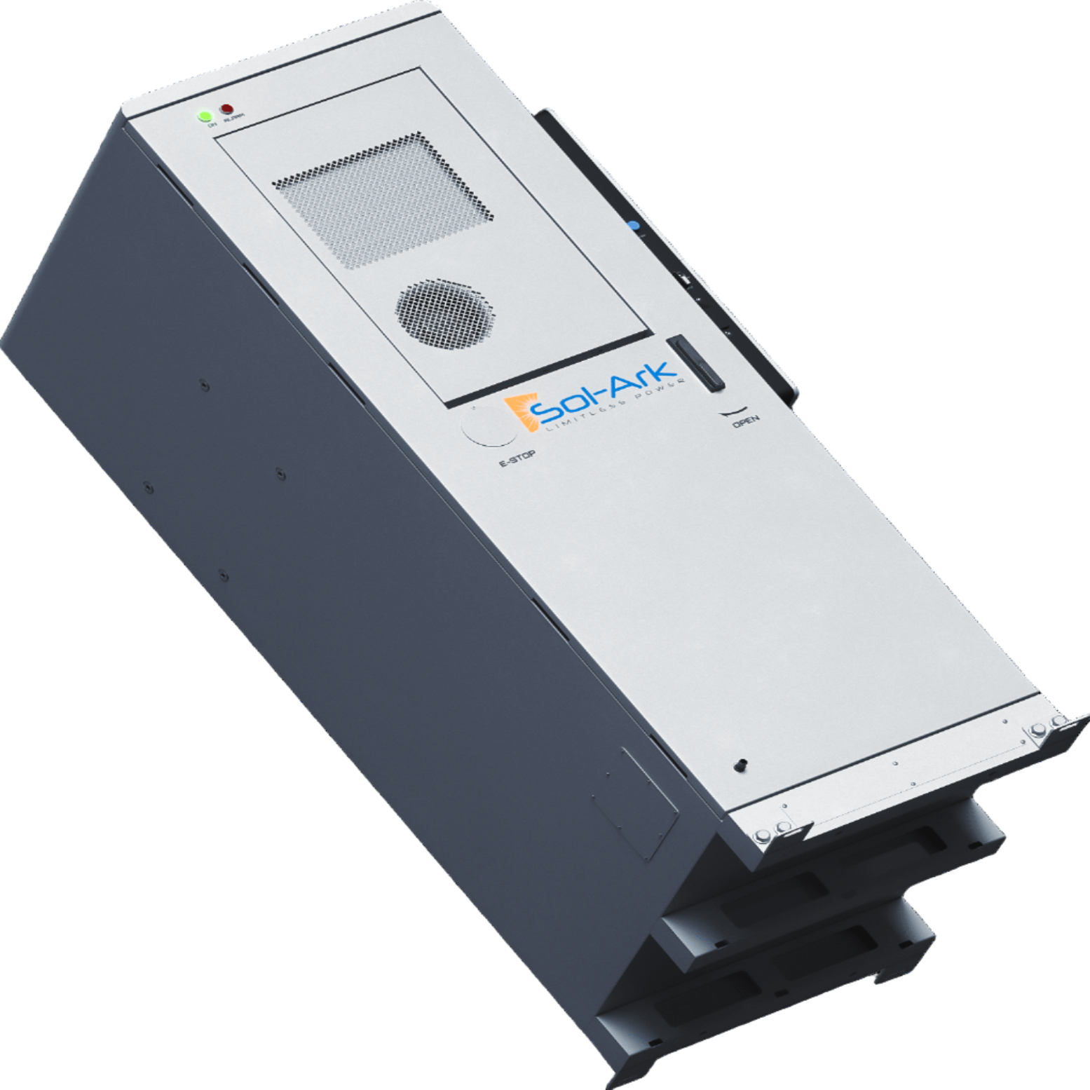 Commercial 120KW Solar Array - 3 Phase 480V Solar Kit + 2x 60K 480V Sol-Ark Inverter + 2x 60KW Sol-Ark OUTDOOR Lithium Battery +121KW Solar with Ground Mount and Wiring