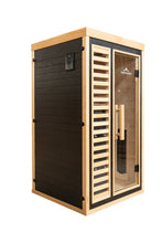 Load image into Gallery viewer, Peak Saunas Shasta 1-Person Full Spectrum Infrared Sauna with XL Medical-Grade Red Light Therapy &amp; Smart WiFi App Control