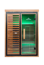 Load image into Gallery viewer, Peak Saunas Fuji 2-Person Full Spectrum Infrared Sauna with XL Medical-Grade Red Light Therapy &amp; Smart WiFi App Control