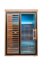 Load image into Gallery viewer, Peak Saunas Fuji 2-Person Full Spectrum Infrared Sauna with XL Medical-Grade Red Light Therapy &amp; Smart WiFi App Control