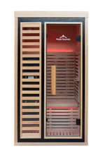 Load image into Gallery viewer, Peak Saunas Shasta 1-Person Full Spectrum Infrared Sauna with XL Medical-Grade Red Light Therapy &amp; Smart WiFi App Control