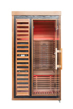Load image into Gallery viewer, Peak Saunas Rainier 1-Person Full Spectrum Infrared Sauna with XL Medical-Grade Red Light Therapy &amp; Smart WiFi App Control