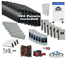 Load image into Gallery viewer, 100KW Complete Offgrid Solar Kit + 6x 15K Sol-Ark Inverter + 32kWh OMO 48V Freedom Series Lithium Battery +100.2KW Solar with Roof Mount and Wiring