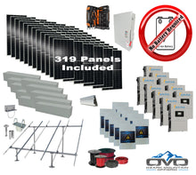Load image into Gallery viewer, 175KW Complete Offgrid Solar Kit + 10x 15K Sol-Ark Inverter +175.45KW Solar with Ground Mount and Wiring
