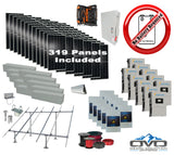 175KW Complete Offgrid Solar Kit + 10x 15K Sol-Ark Inverter +175.45KW Solar with Ground Mount and Wiring