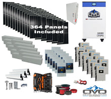 Load image into Gallery viewer, 200KW Complete Offgrid Solar Kit + 12x 15K Sol-Ark Inverter + OMO 48V Freedom Series Lithium Battery +200.2KW Solar with Roof Mount and Wiring