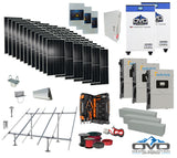 40KW Complete Offgrid Solar Kit + 3x 15K Sol-Ark Inverter + 32kWh OMO 48V Freedom Series Lithium Battery +40.15KW Solar with Ground Mount and Wiring