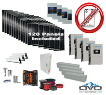 Load image into Gallery viewer, 70KW Complete Offgrid Solar Kit + 4x 15K Sol-Ark Inverter +70.4KW Solar with Mounting Rails and Wiring