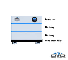 Load image into Gallery viewer, OMO All-In-One Customizable Stacking Inverter/Battery System 5500W Inverter + 10.24KW Lithium Battery