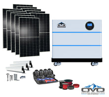 Load image into Gallery viewer, 5.5KW OMO All-In-One Customizable Stacking Inverter/Battery System 5500W Inverter + 10.24K Lithium Battery + 5.5KW Solar Roof Mount