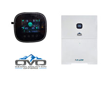 Load image into Gallery viewer, 16&#39; Expanded Model Enclosed SOLAR POWERED Offgrid Self-Sufficient Trailer - BASE MODEL w Expanded 10K Split Phase 120V/240V OMO E-Line Inverter + 10.24kWh OMO E-Line Lithium Battery