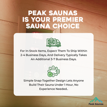 Load image into Gallery viewer, Peak Saunas Olympus Luxury 1-2 Person FAR Infrared Sauna with Smart WiFi App Control