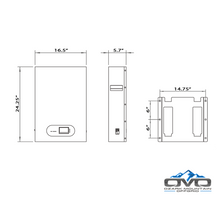 Load image into Gallery viewer, OMO Patriot 48V 5.12KW Wall Hanging Heated LifePO4 Lithium Battery System