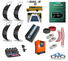 Load image into Gallery viewer, Complete Skoolie Solar System Kit / 60A MPPT Charge Controller / 3000 Watt Inverter
