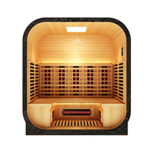 Load image into Gallery viewer, Peak Saunas El Capitan 4-Person Outdoor Full Spectrum Infrared Sauna with XL Medical-Grade Red Light Therapy and Smart WiFi App Control