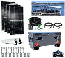 Load image into Gallery viewer, 2.2KW Boat Dock Offgrid Solar Kit - Portable with Plug and Play Connections