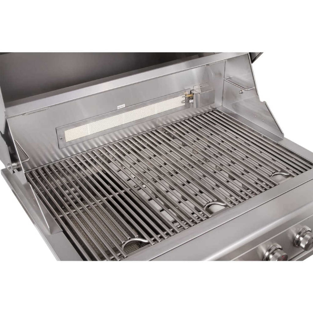 Edgestar 89K BTU 36" Liquid Propane Freestanding LED Lighting Grill Cart With Rotisserie (SAK85914)