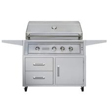 Load image into Gallery viewer, Edgestar 89K BTU 42&quot; Wide Natural Gas Freestanding Grill Cart With Rotisserie And Lighted Knobs (SAK56935)