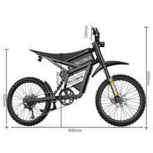 Load image into Gallery viewer, EKX E6 3000W 52V/40AH Premium Electric Carbon Steel Off-Road Mountain Dirt Bike (SAK18315)