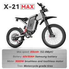 Load image into Gallery viewer, EKX X21 MAX 3000W 60V/30AH Electric Mountain Off-Road Dirt Bike (SAK48016)