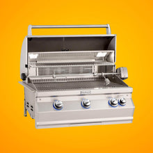 Load image into Gallery viewer, Fire Magic Aurora Multi-User Built-In Grill With Analog Thermometer &amp; Rotisserie Kit, 36&quot; [A790I-8EAN/P] (SAK42701)
