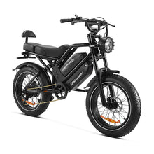 Load image into Gallery viewer, HappyRun G70 Long Distance Dual Battery Electric Fat Tire Cargo Bike, 1000W (SAK81369)