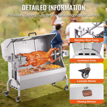 Load image into Gallery viewer, Heavy-Duty 52W Spit Roaster Rotisserie BBQ Grill For Pig, Lamb And Chicken (SAK59286)