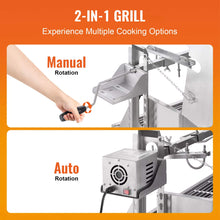 Load image into Gallery viewer, Heavy-Duty 52W Spit Roaster Rotisserie BBQ Grill For Pig, Lamb And Chicken (SAK59286)