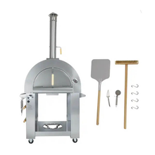 Load image into Gallery viewer, KoKoMo Grills Premium 32&quot; Stainless Steel Dual Fuel Gas Or Wood Fired Pizza Oven (SAK14753)