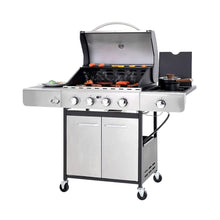Load image into Gallery viewer, Large Outdoor BBQ Stainless Steel Propane Gas Grill With 4 Burners, 42K BTU (93564712)