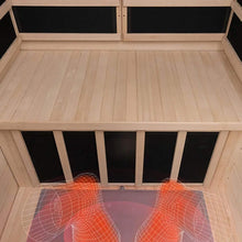 Load image into Gallery viewer, Luxury 2-Person Hemlock Wood FAR Infrared Sauna Room W/ Glass Door, 1750W (SAK81525)